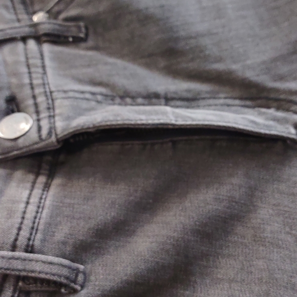 Phistic Denim Gray Flare Bottom Jeans - Picture 4 of 5